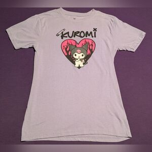 Kuromi Pink Heart Purple Shirt Super Cute!
